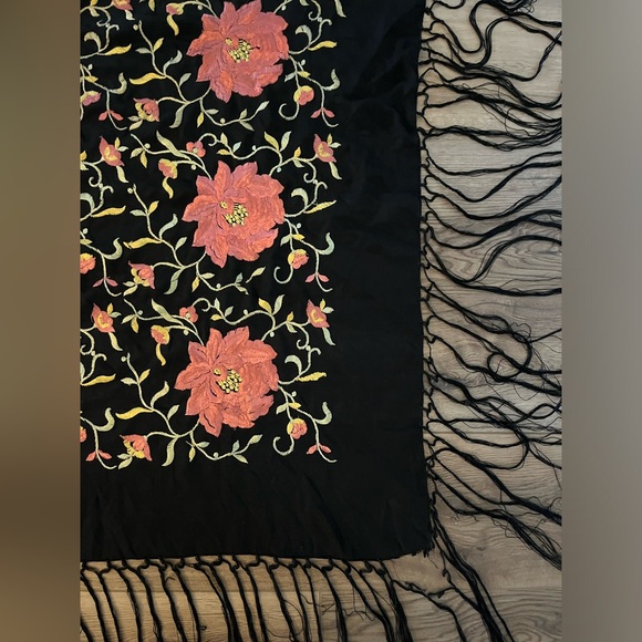 MANTÓN de MANILA Silk (Seda) 🤚Hand Made in Sevilla 🇪🇸 Spain - Picture 5 of 10